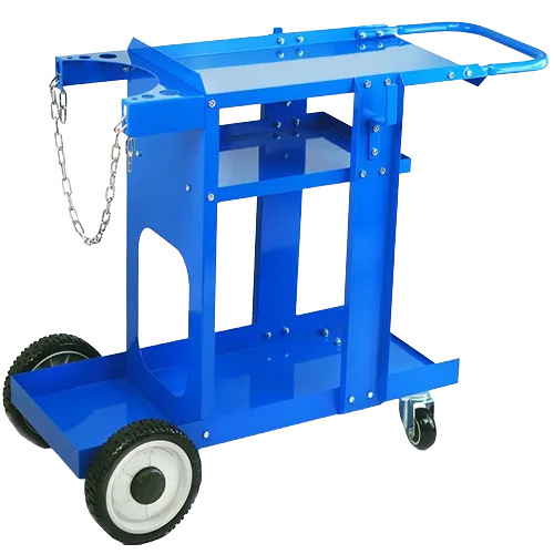 3-Tier Professional Welding Cart with Tool Storage & Cable Organizers