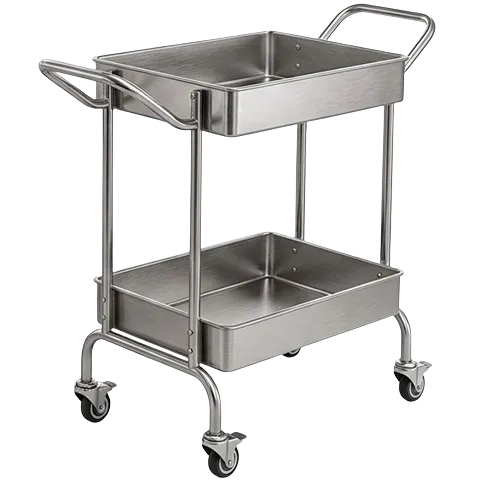 Custom Stainless Steel Laboratory Cart for Precision Instruments