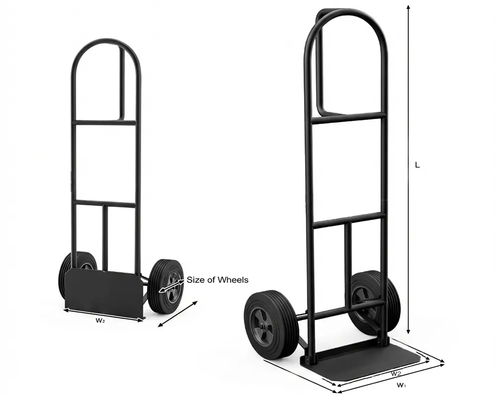 P handle hand trucks