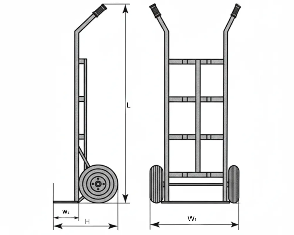 hand truck drawing