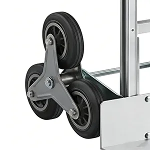 Ergonomic Aluminum Delivery Hand Truck with Integrated Stair-Glides