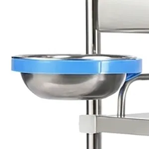 Medical-Grade Stainless Steel Specimen Cart with Silent Casters 2