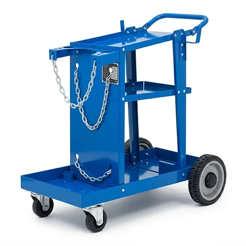 3-Tier Professional Welding Cart with Tool Storage & Cable Organizers 3
