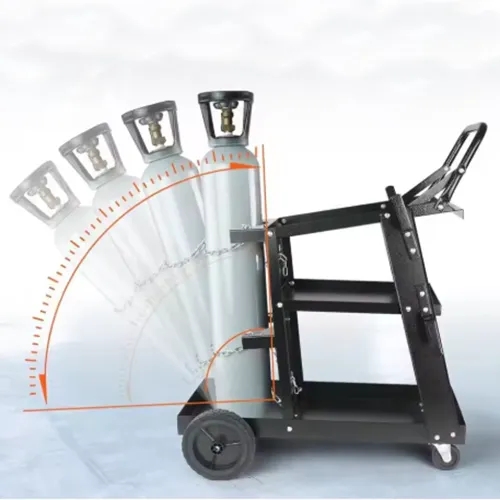 Industrial Welding Cart with Lockable Swivel Casters for Workshop--XY-WC-3T-SW001