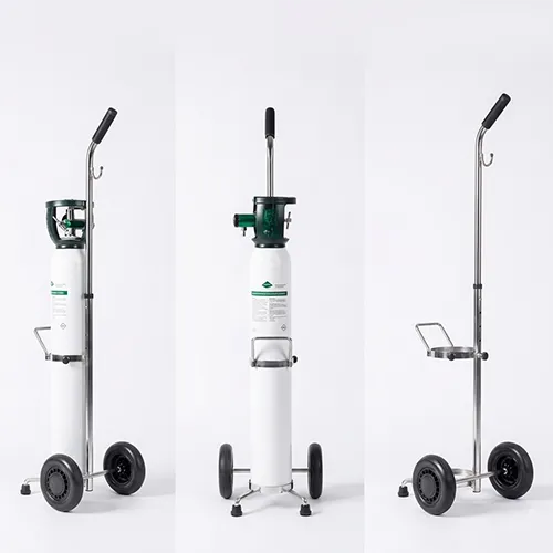 Wholesale Stainless Steel Medical Gas Cylinder Transport Truck 3