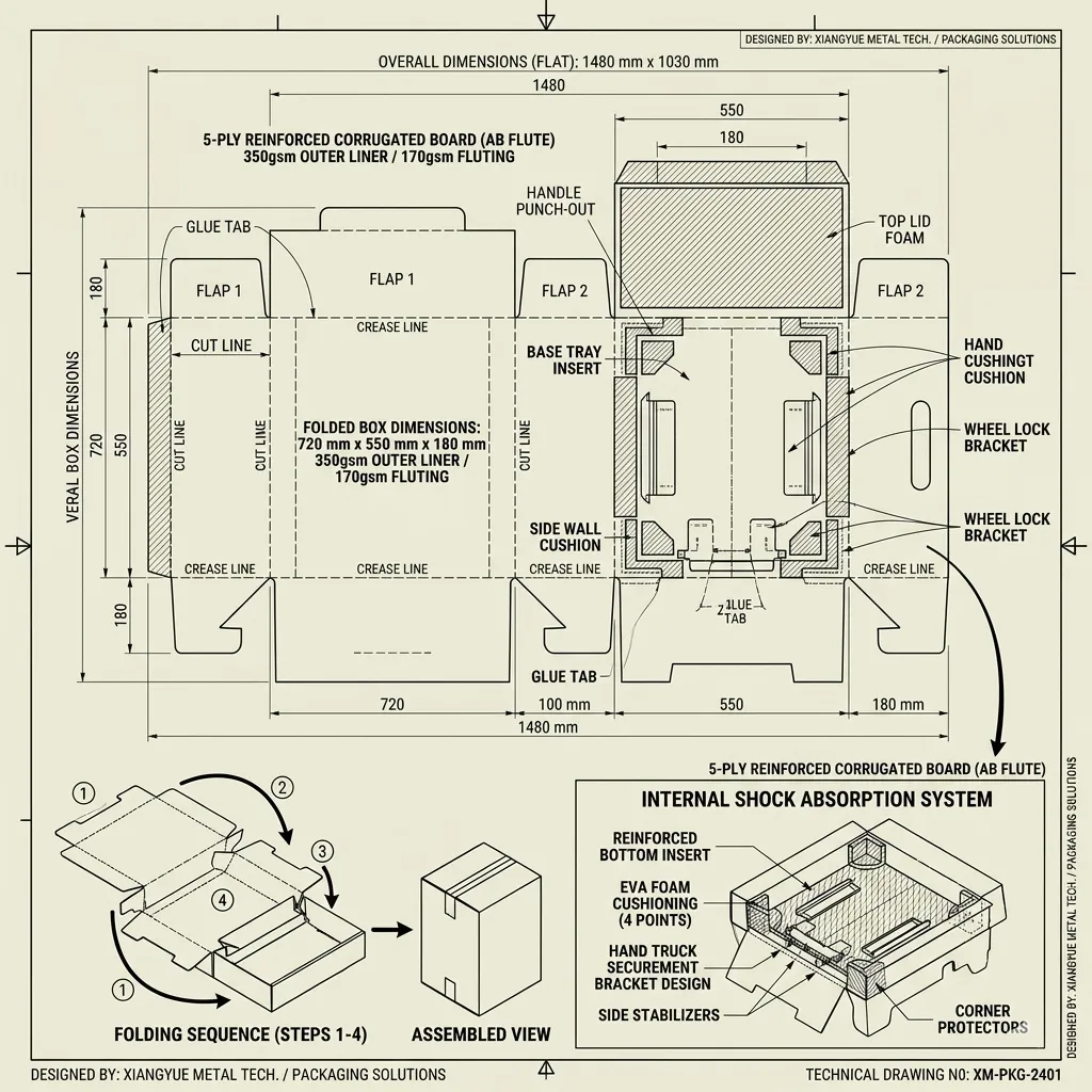 Technical Support 2 Carton design for hand trucks